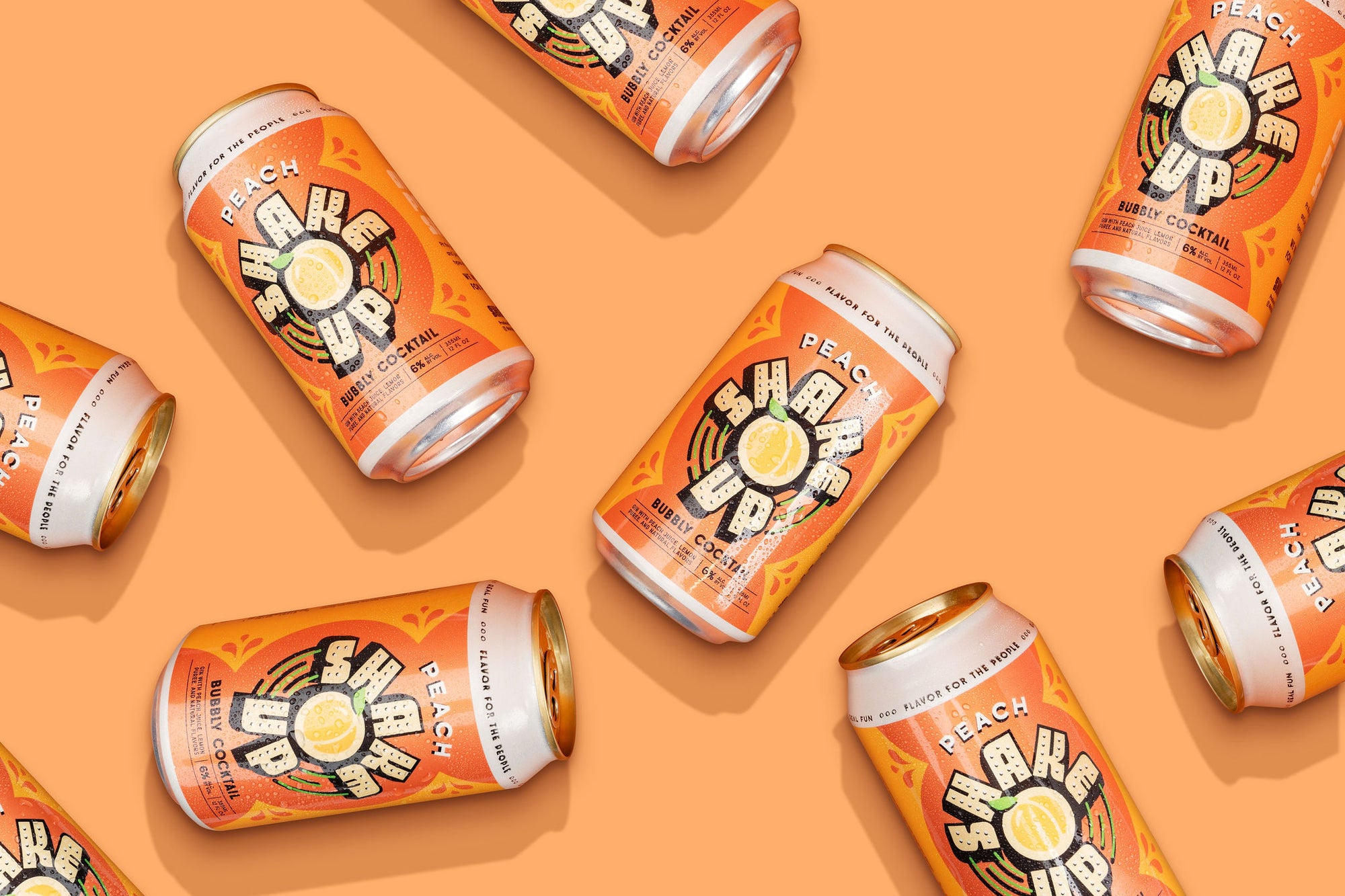 Peach Shake Up Canned Cocktail